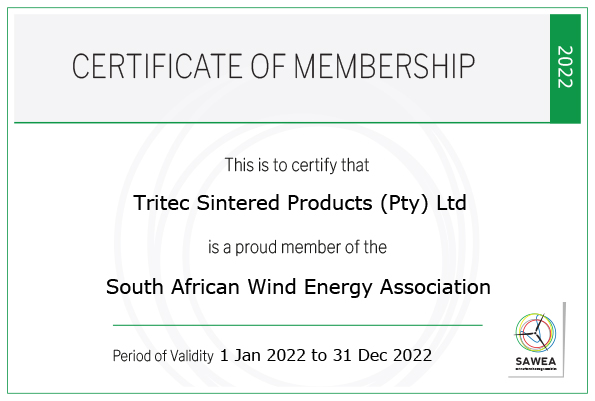SAWEA Membership Certificate